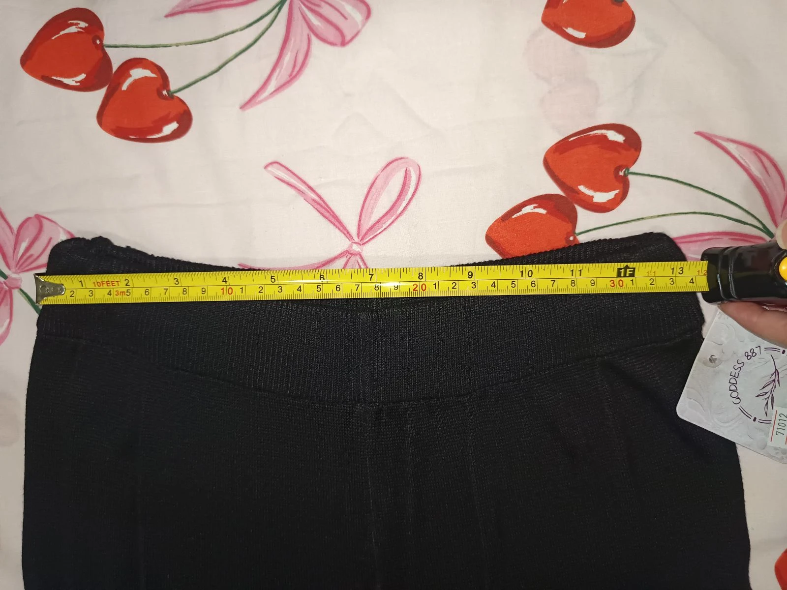 Zwarte breigoed pantalon one size 36-42 – photo 3